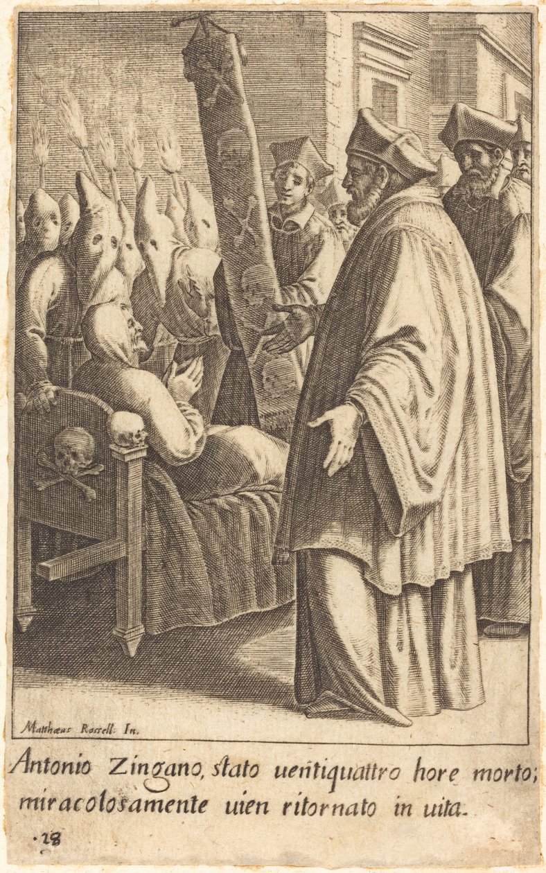 Antonio Zingano von Jacques Callot after Matteo Rosselli