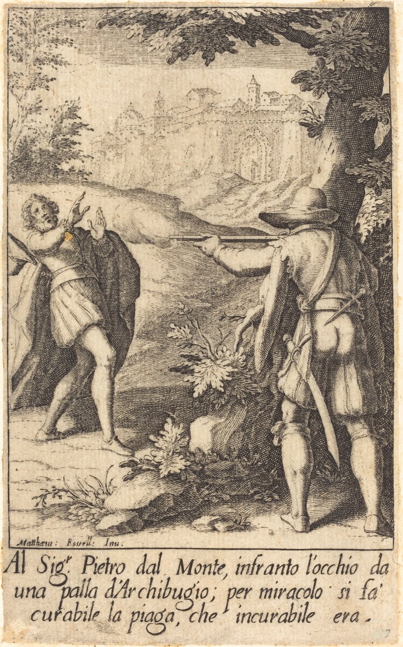 Pietro dal Monte von Jacques Callot after Matteo Rosselli