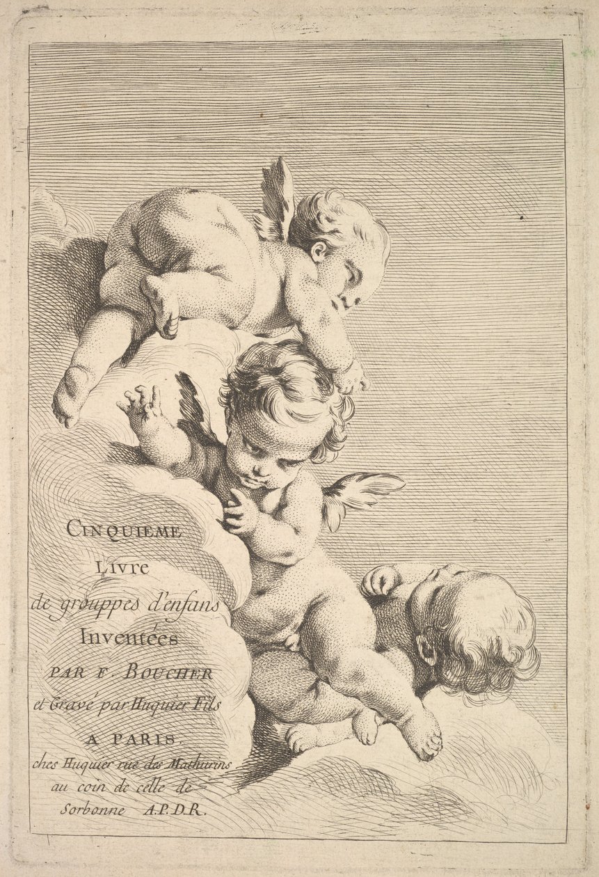 Frontispiz, Mitte bis Ende des 18. Jahrhunderts von Jacques Gabriel Huquier