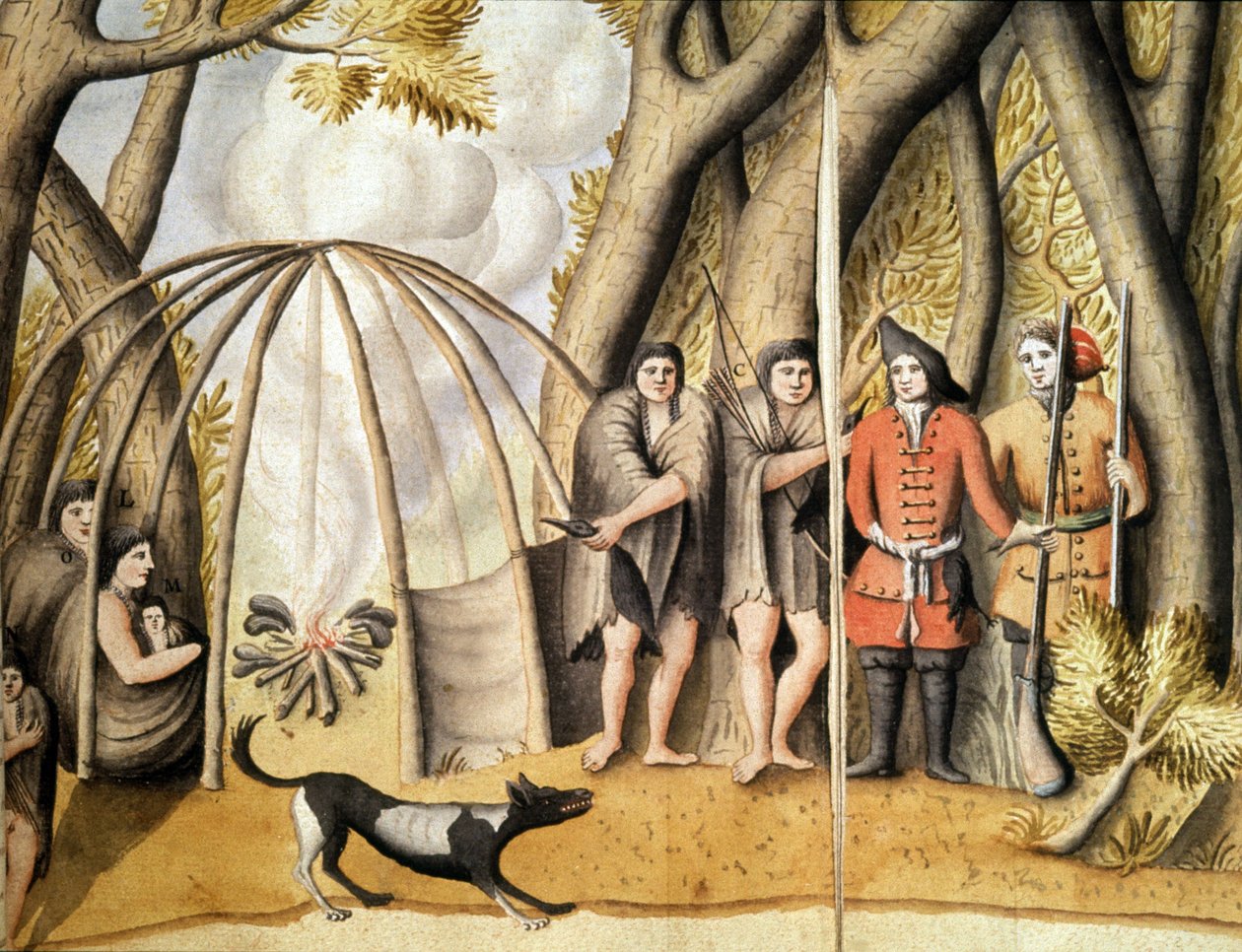 Die Indianer der Magellanstraße von Jacques Gouin de Beauchesne