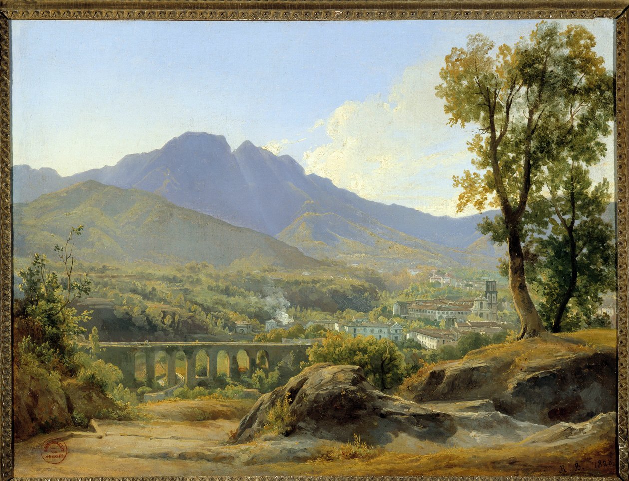 Landschaft, Blick von der Villa Cava von Jacques Raymond Brascassat