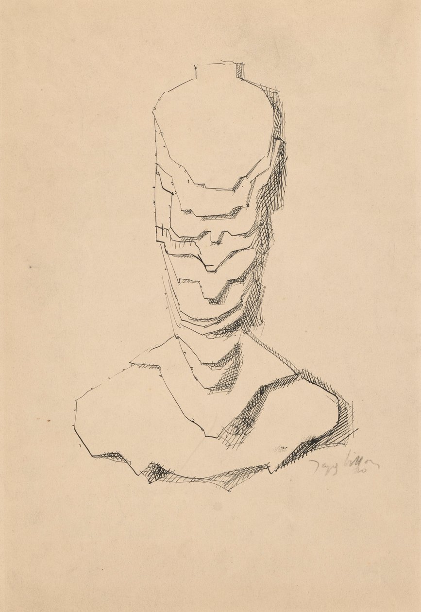 Abstrakte Konstruktion (Baudelaire) von Jacques Villon
