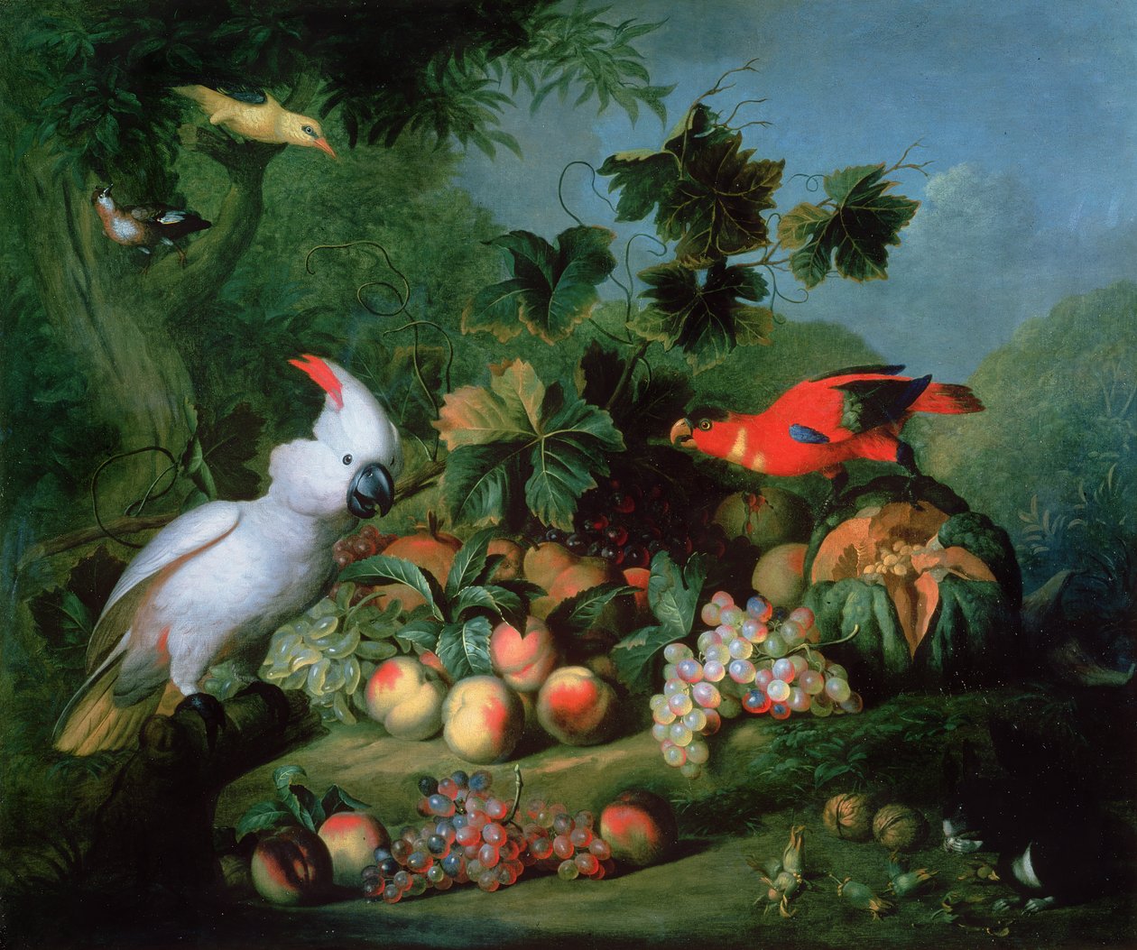 Früchte und Vögel von Jakob Bogdani or Bogdany