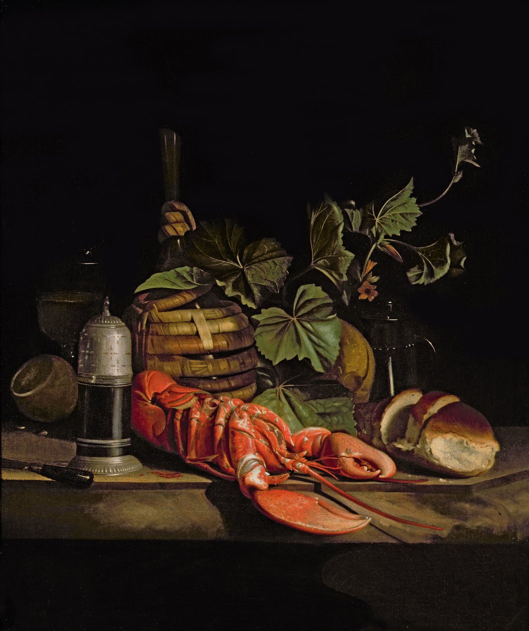 Stillleben mit Hummer von Jakob Bogdani or Bogdany