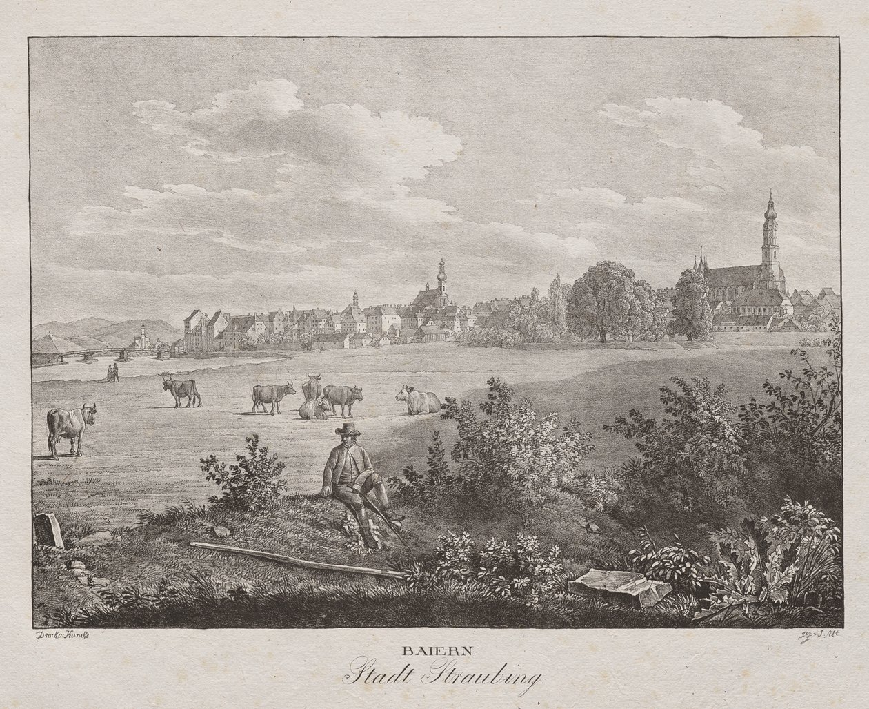 Bayern, Stadt Straubing von Jakob Alt