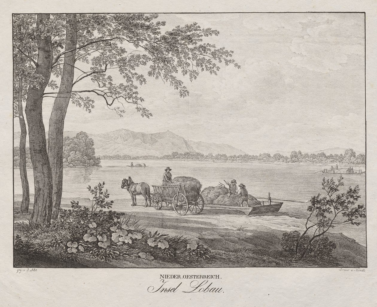 Niederösterreich, Insel Lobau von Jakob Alt