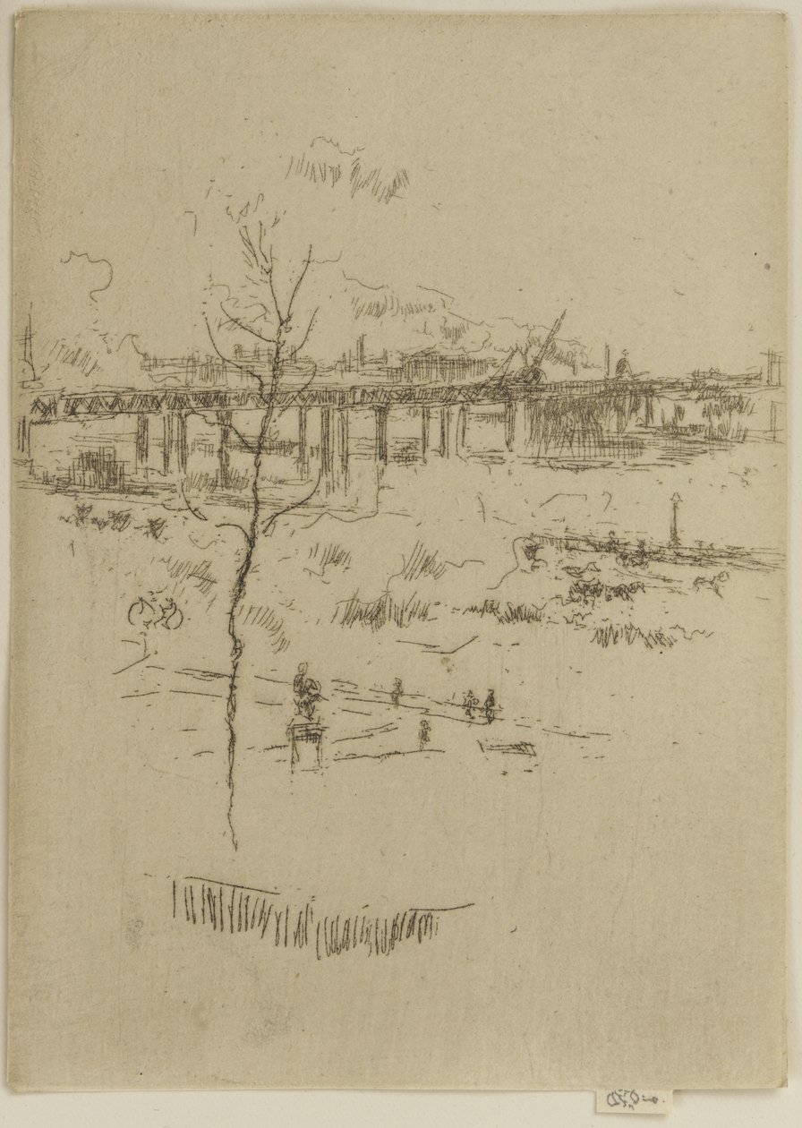 Charing Cross Eisenbahnbrücke, ca. 1887 von James Abbott McNeill Whistler