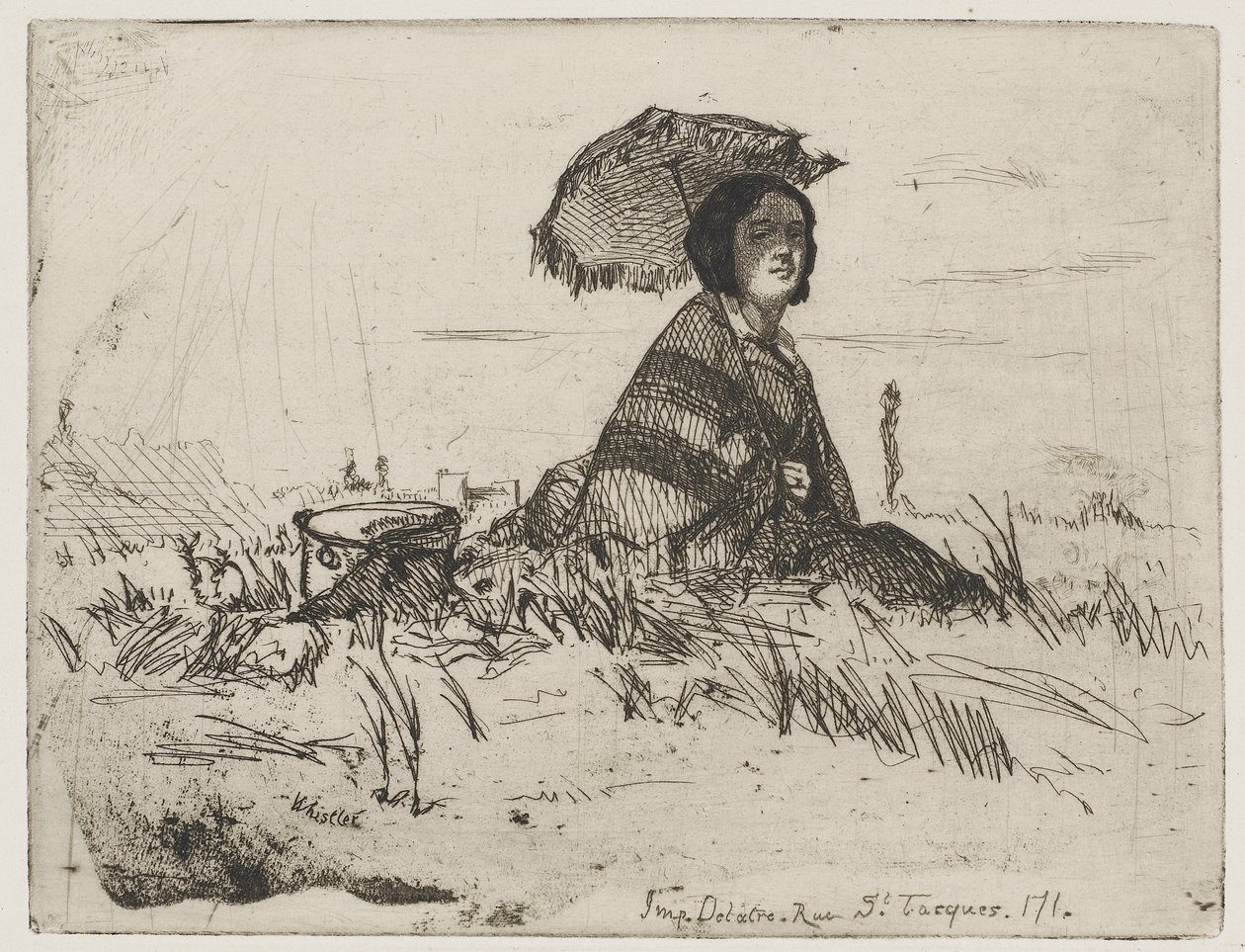 Im vollen Sonnenlicht, 1858 von James Abbott McNeill Whistler