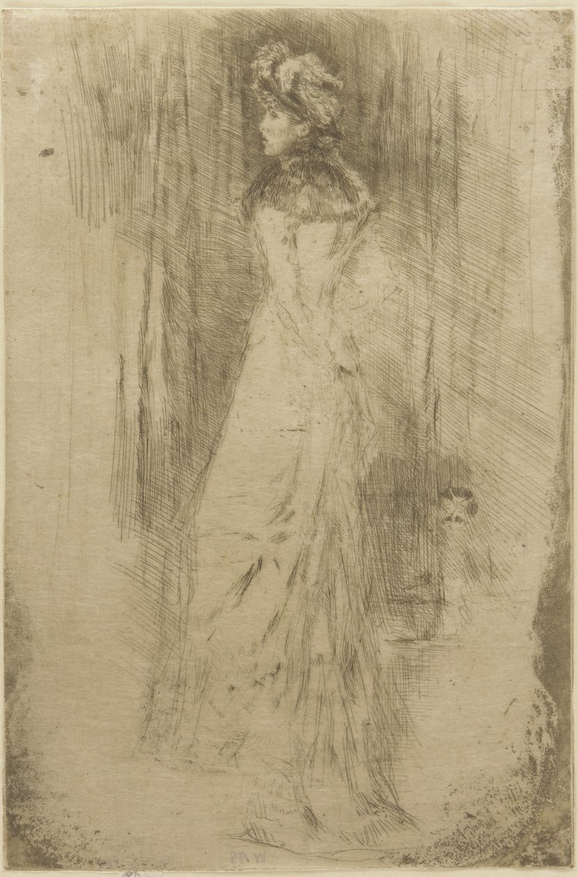 Maude, stehend, ca. 1873 von James Abbott McNeill Whistler