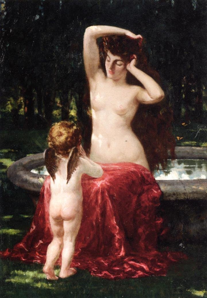 Waldtoilette von James Carroll Beckwith