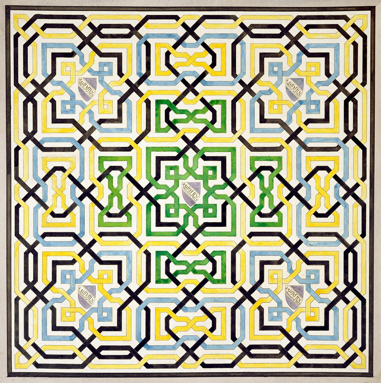 Mosaikdesign aus der Alhambra, aus 