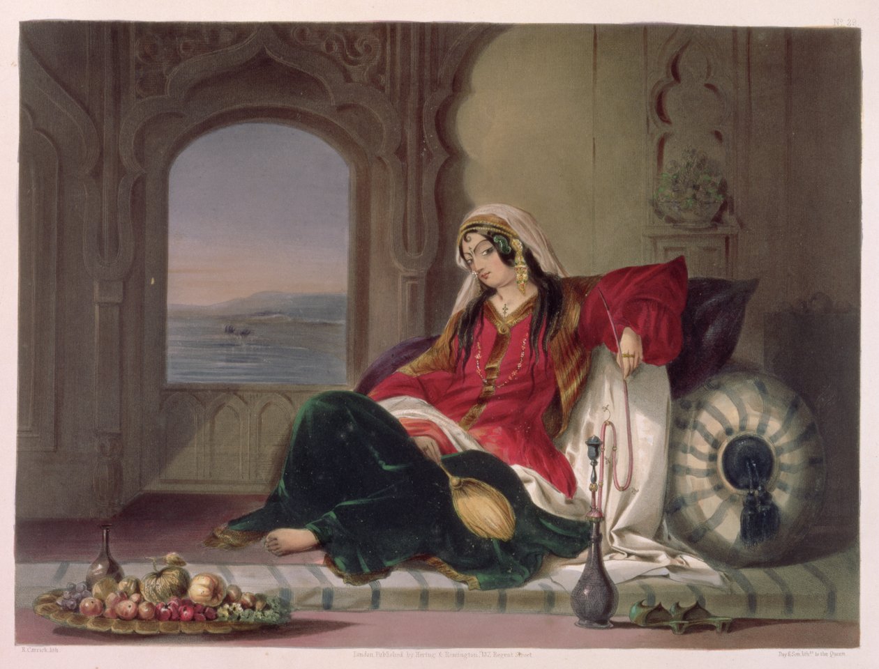 Kandahar Dame von Rang beim Rauchen, Tafel 29 aus 
