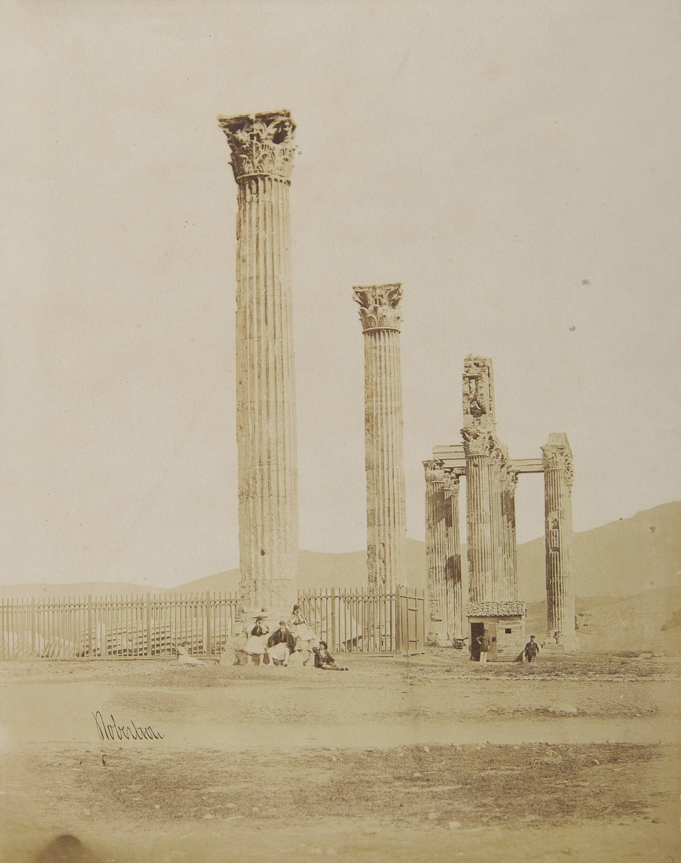 Blick auf den Tempel des Olympischen Zeus von Westen von James Robertson