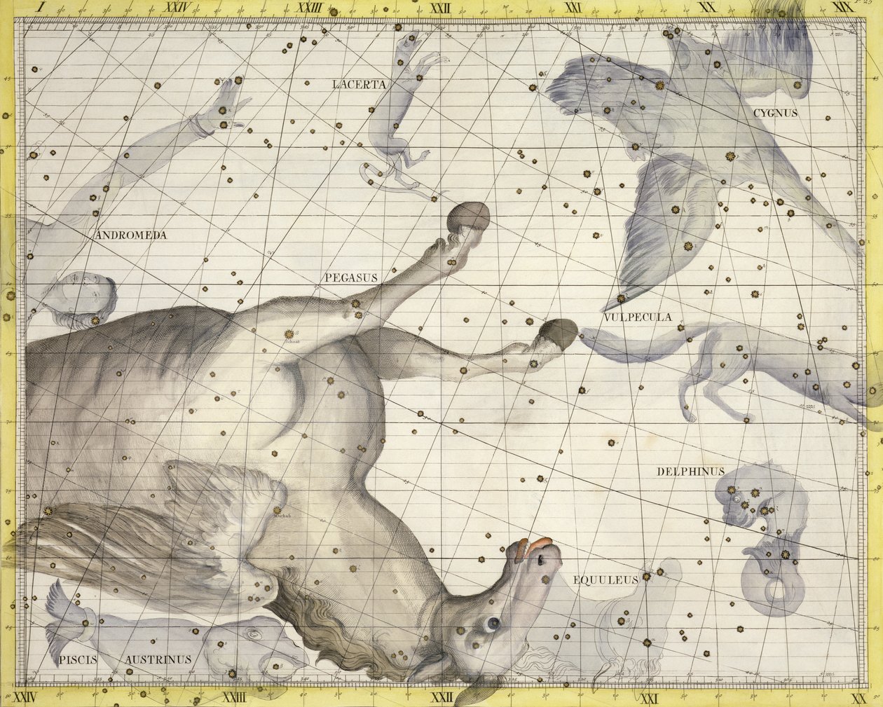 Sternbild Pegasus, Tafel 25 aus 