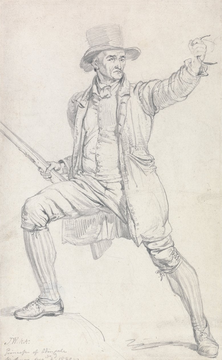 Studie für die zentrale Figur in Wards Gemälde Der Hirschdieb von James Ward