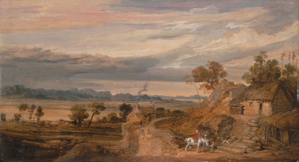 Landschaft mit Hütten von James Ward