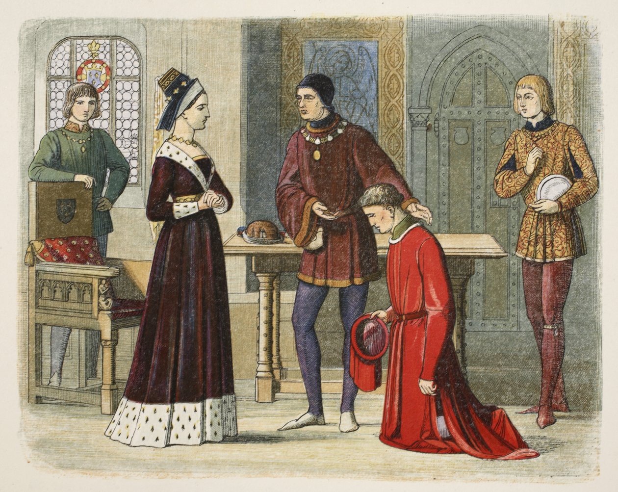 Der Earl of Warwick unterwirft sich Königin Margaret, 1470, aus 