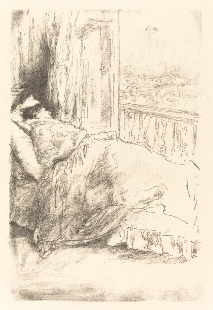 Am Balkon von James Abbott McNeill Whistler