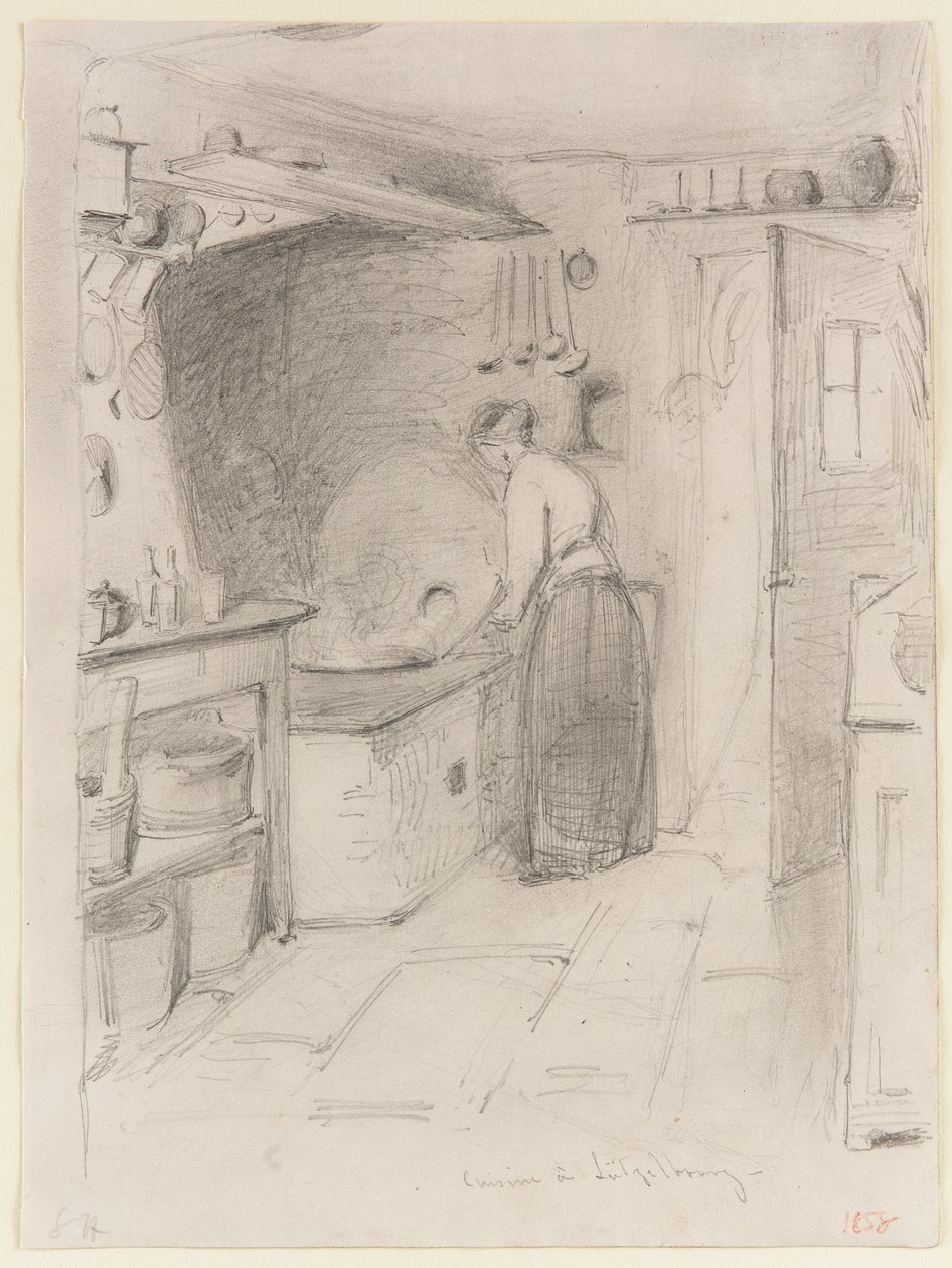 Küche in Lutzelbourg, 1858 von James Abbott McNeill Whistler