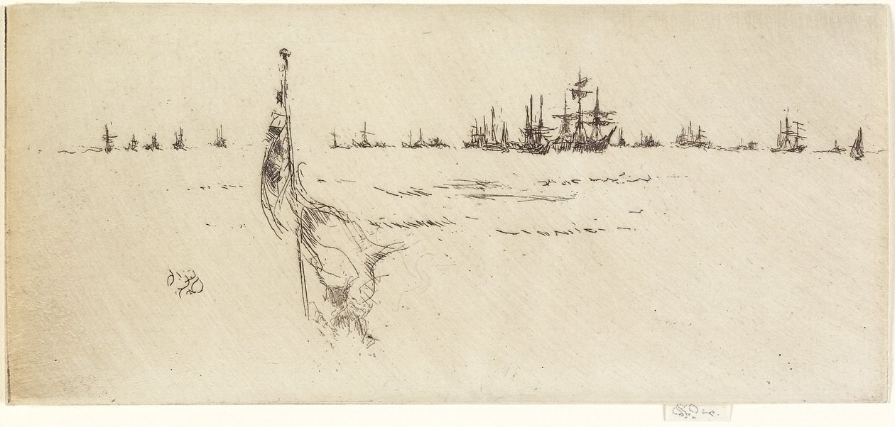 Flagge dippen, 1887 von James Abbott McNeill Whistler