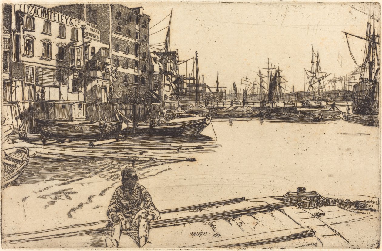 Eagle Wharf, 1859 von James Abbott McNeill Whistler