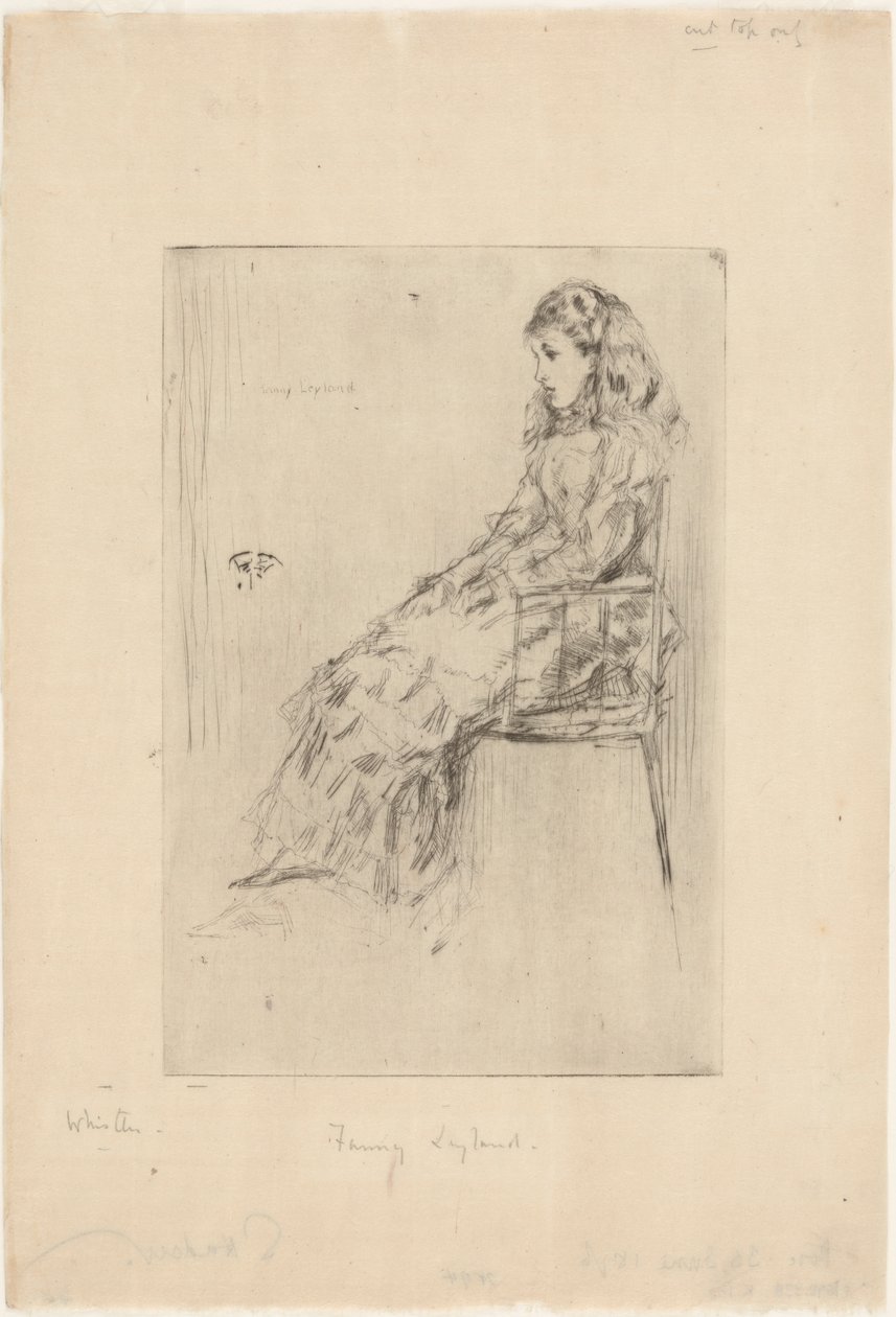 Fanny Leyland, 1873 von James Abbott McNeill Whistler