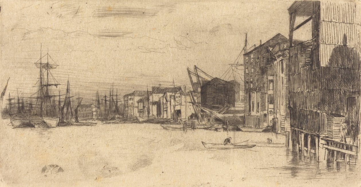 Freihandelskai, 1877 von James Abbott McNeill Whistler