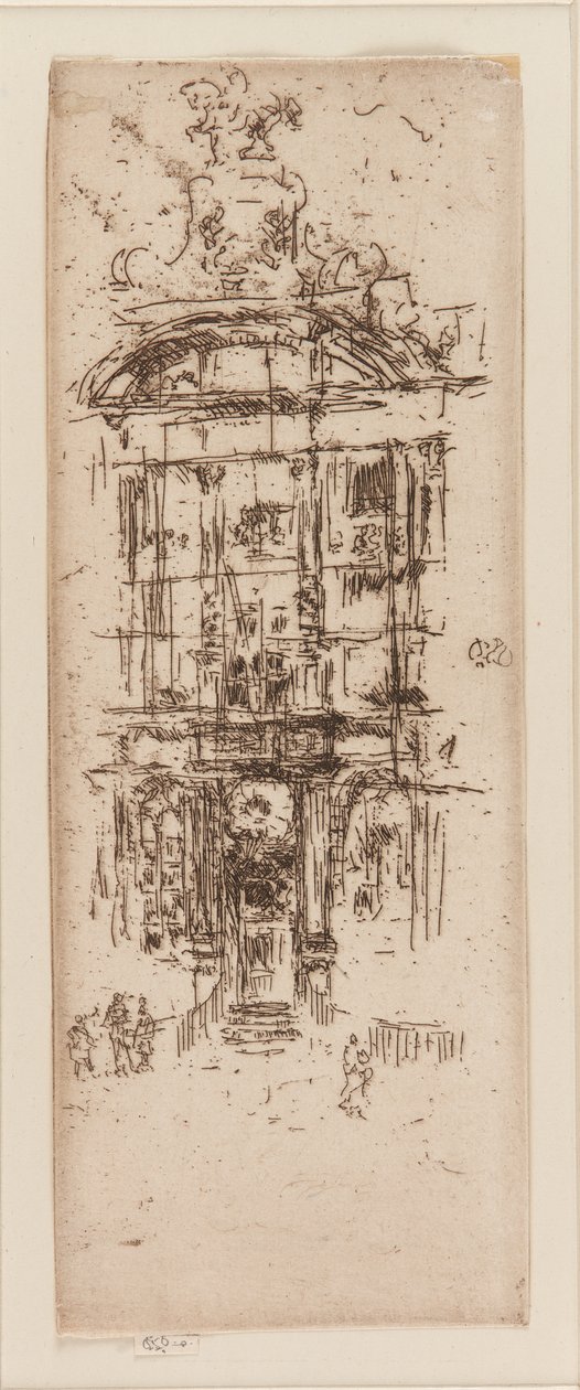Goldenes Haus, Brüssel, 1887 von James Abbott McNeill Whistler