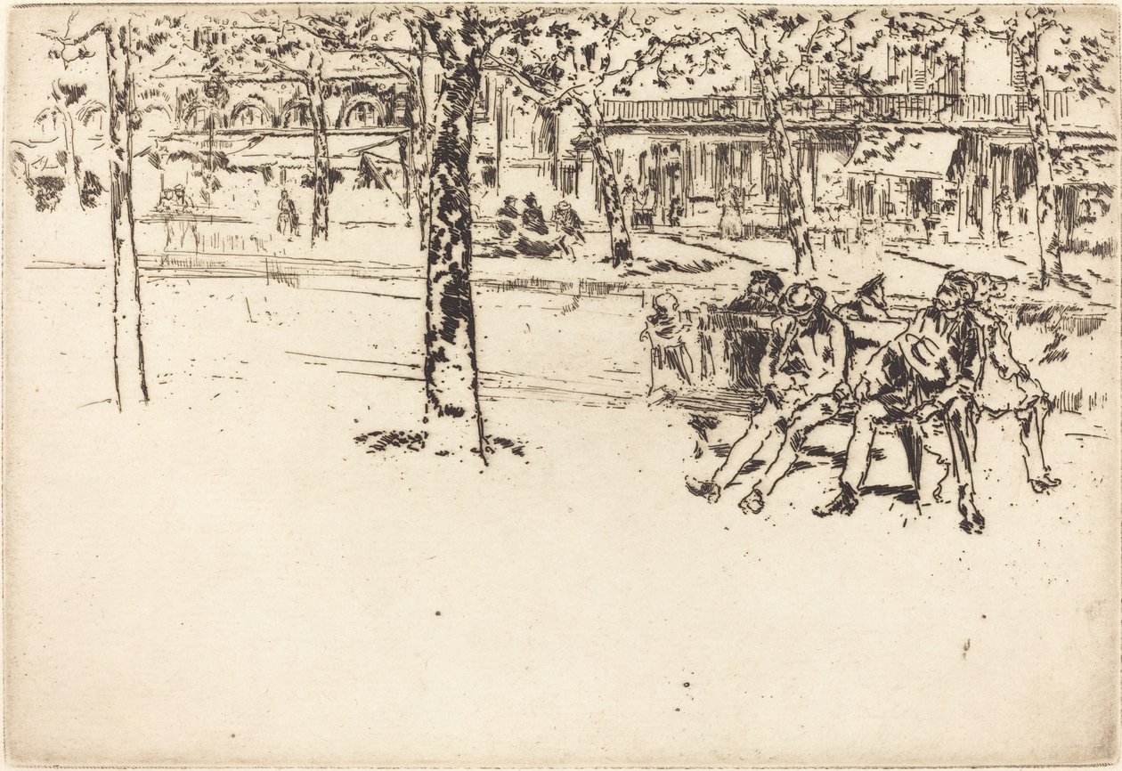 Le Boulevard Poissoniere, 1893 von James Abbott McNeill Whistler