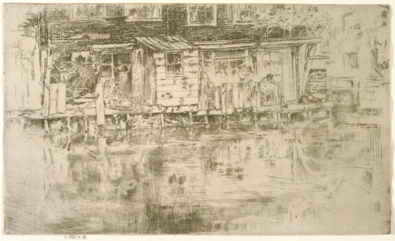 Langes Haus, Färber, Amsterdam, 1889 von James Abbott McNeill Whistler