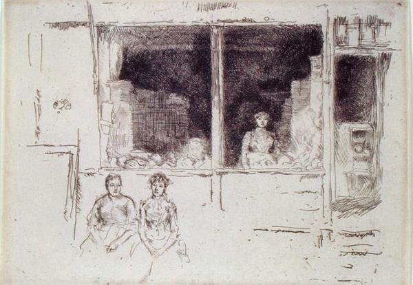 Melonenladen, Houndsditch von James Abbott McNeill Whistler