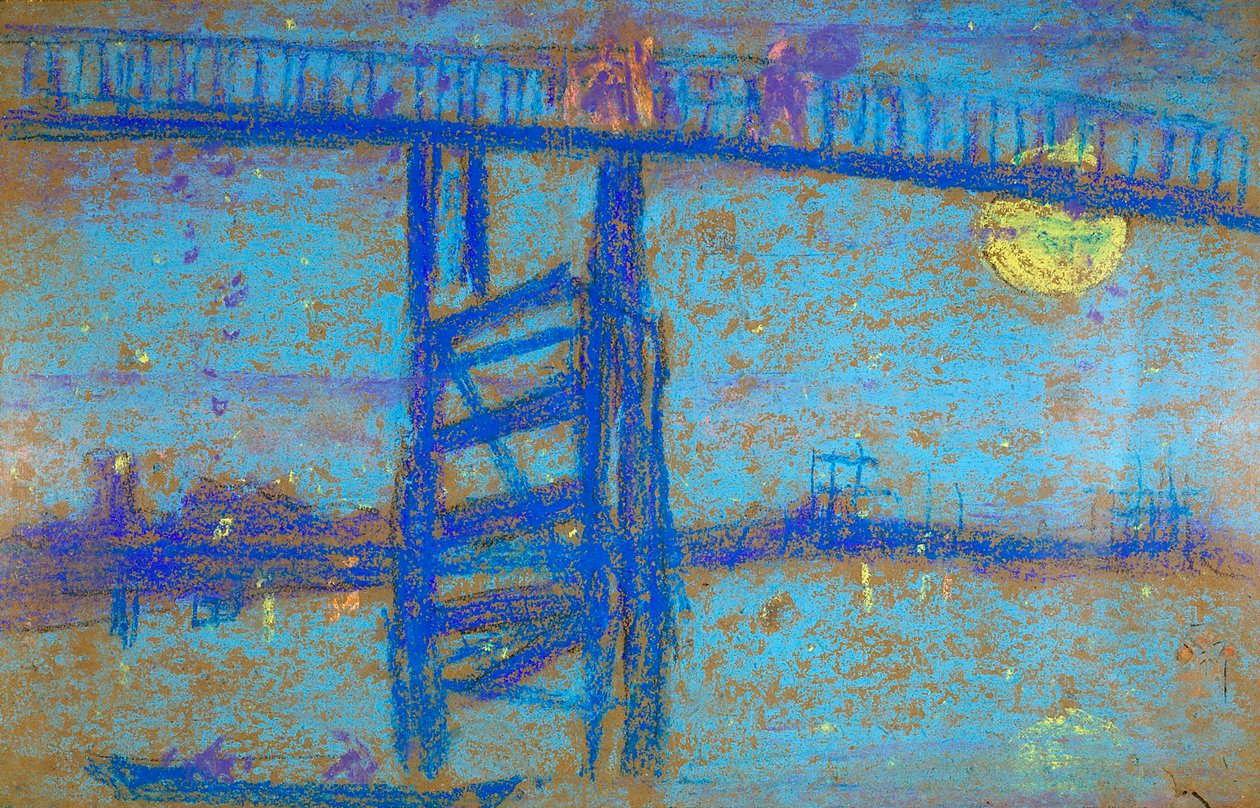 Nocturne: Battersea Bridge, 1872-1873 von James Abbott McNeill Whistler