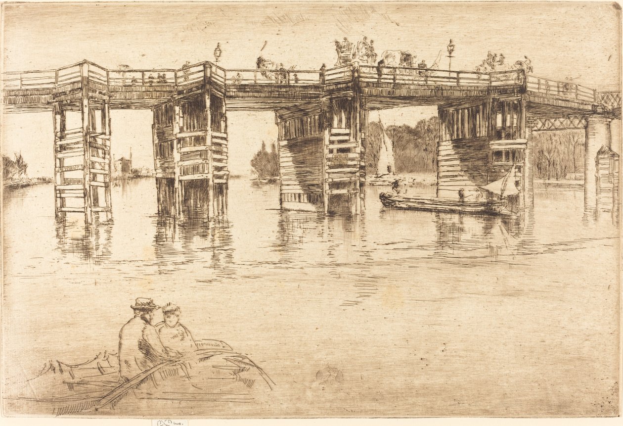 Alte Putney Brücke, 1879 von James Abbott McNeill Whistler