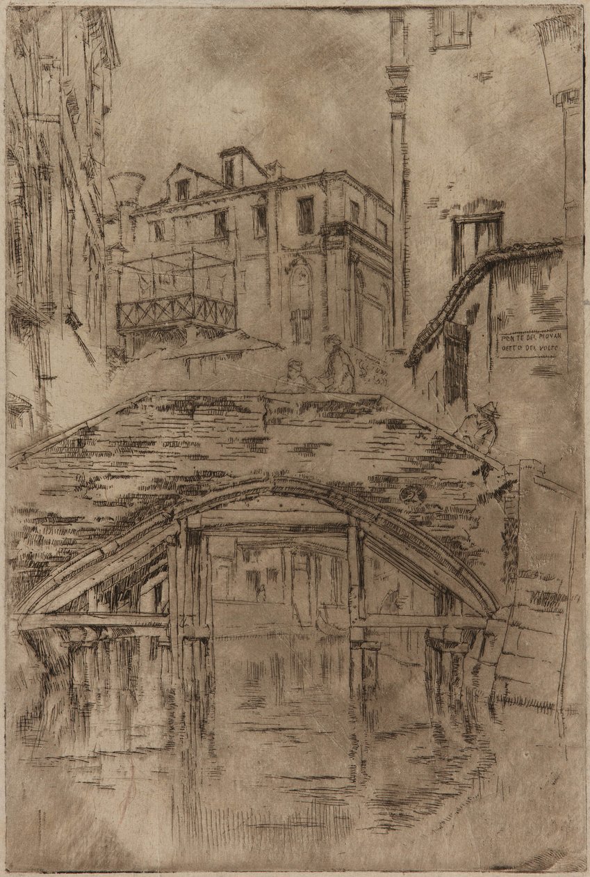 Ponte del Piovan, 1879-1880 von James Abbott McNeill Whistler