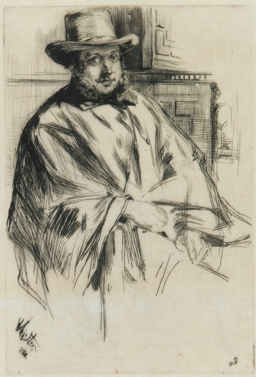 Porträt eines Mannes, 1860 von James Abbott McNeill Whistler