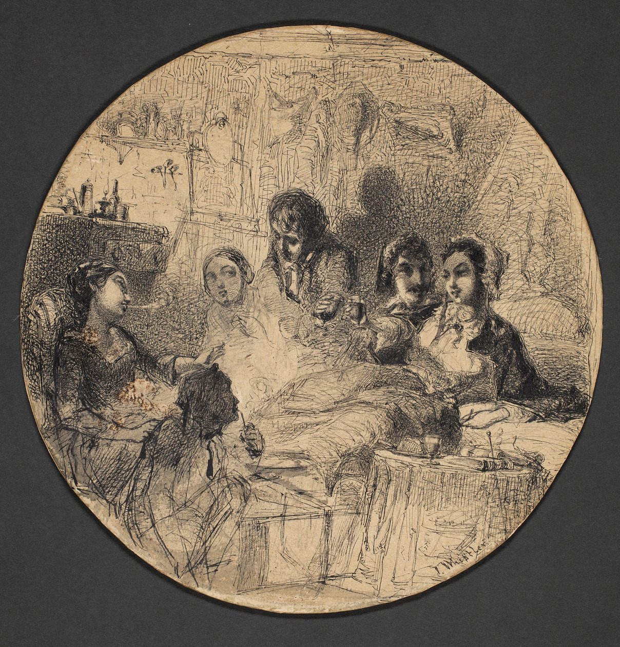 Szene aus dem Bohème-Leben, 1855-57 von James Abbott McNeill Whistler