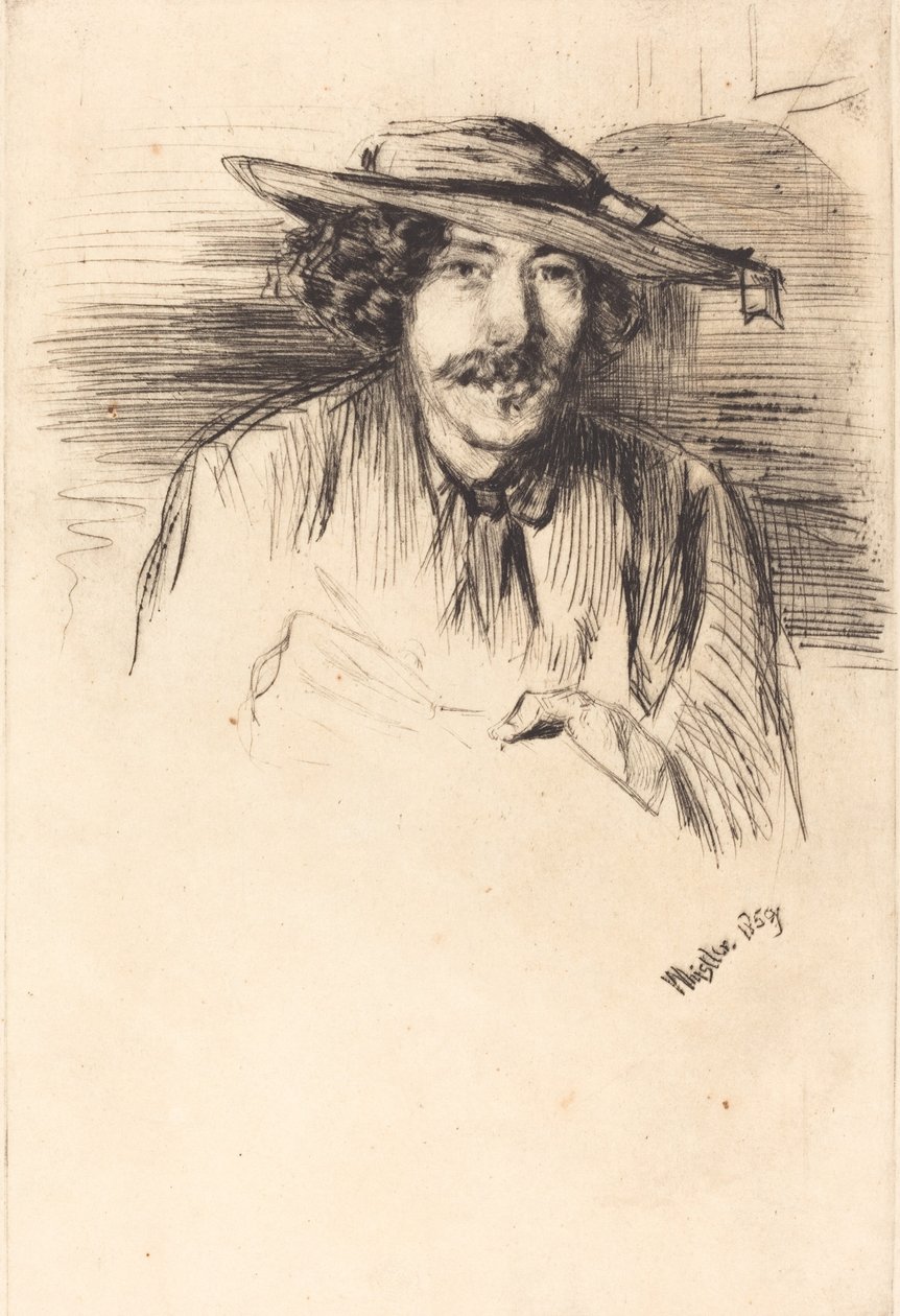 Selbstporträt, 1859 von James Abbott McNeill Whistler
