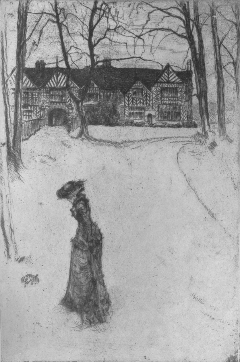 Speke Hall, 1870, 1904 von James Abbott McNeill Whistler