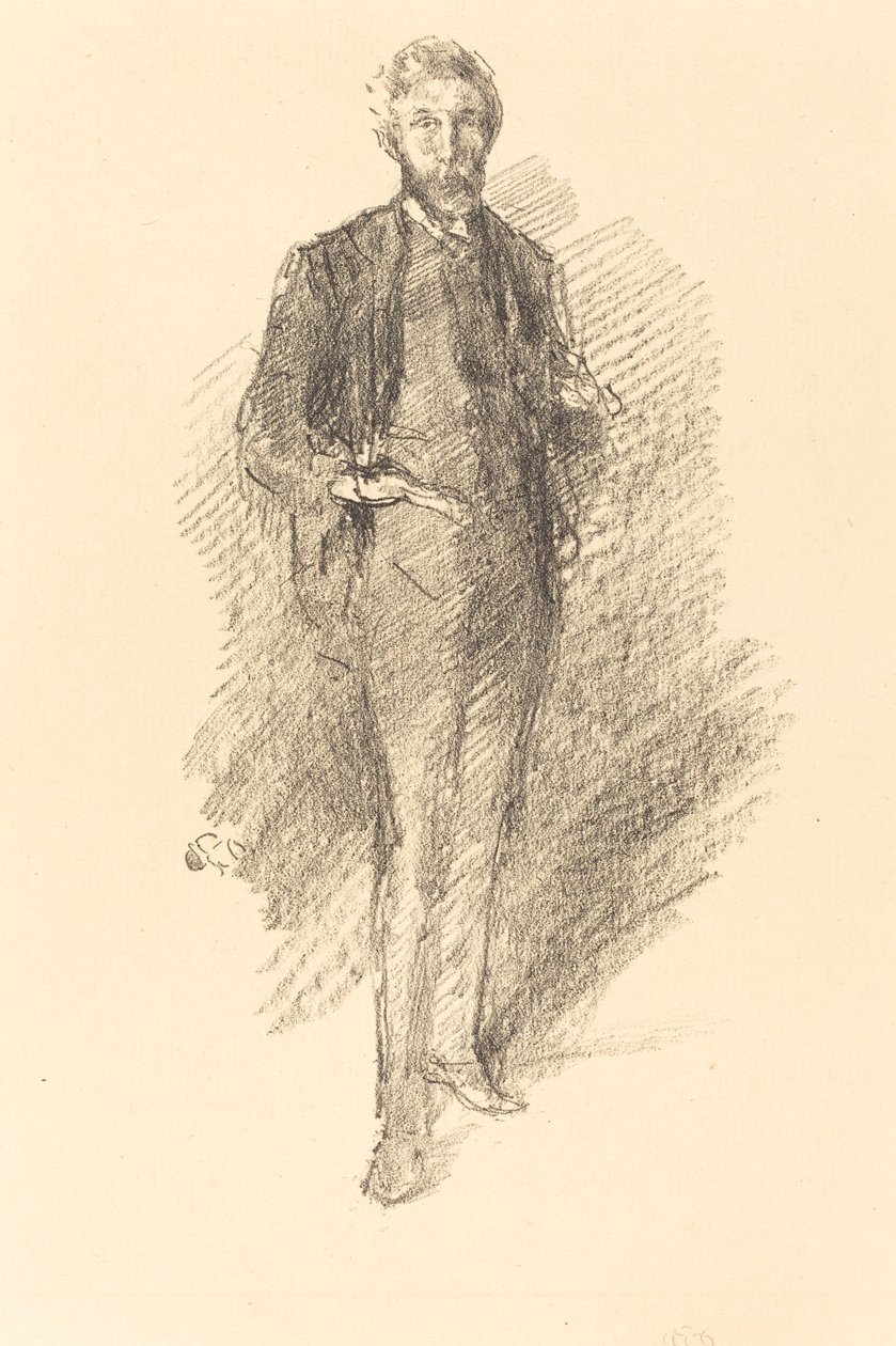 Studie: Joseph Pennell, 1896 von James Abbott McNeill Whistler