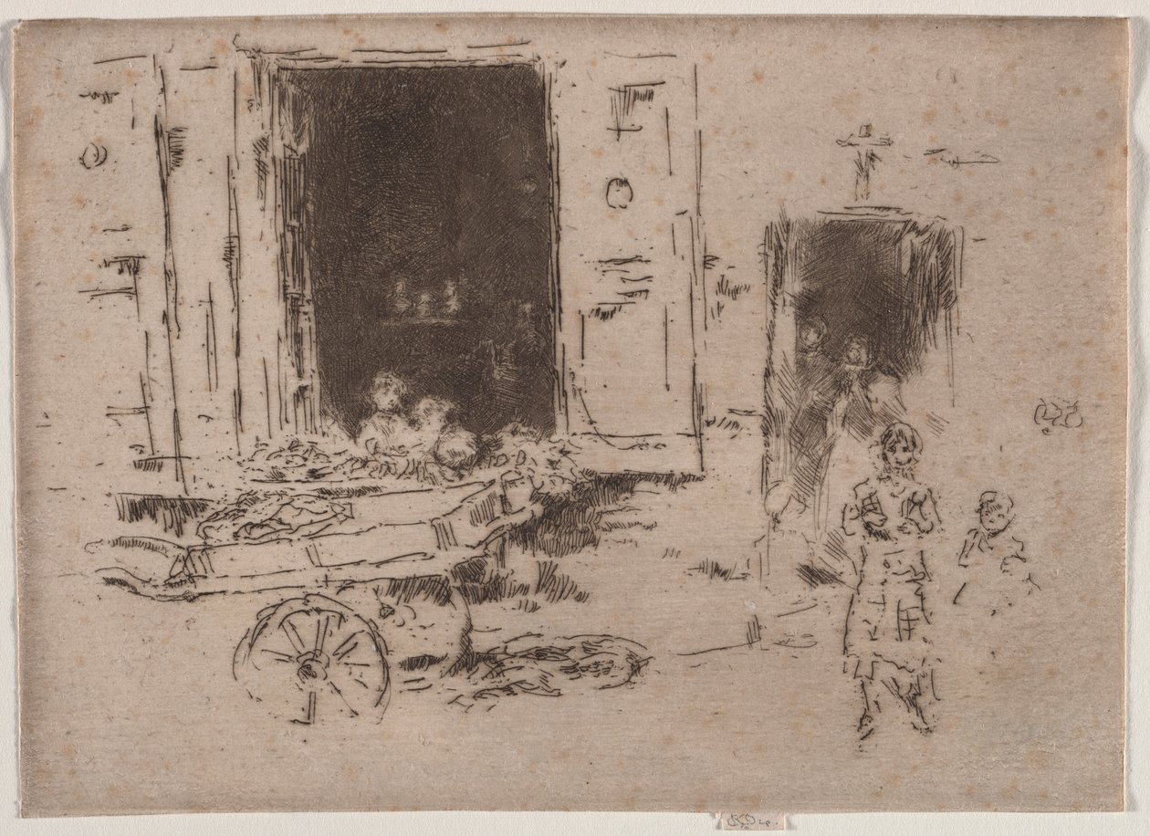 Der Karren, Brüssel von James Abbott McNeill Whistler