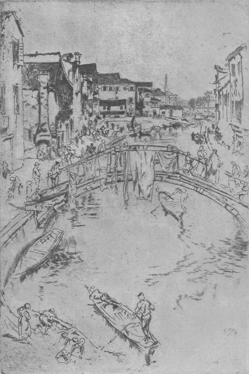 Die Brücke, ca. 1880, 1904 von James Abbott McNeill Whistler