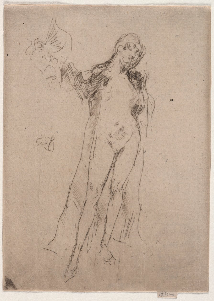 Das Fächermodell Nr. 3 von James Abbott McNeill Whistler