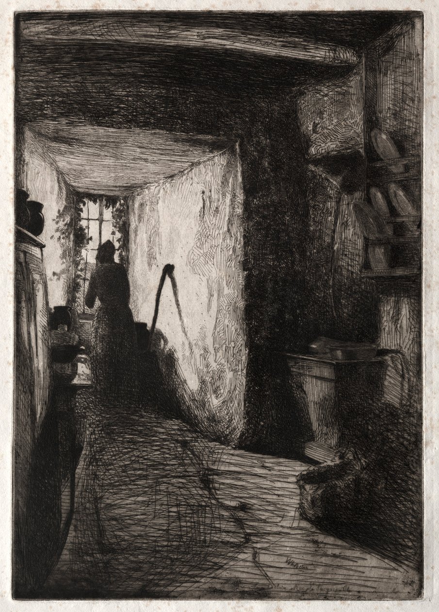 Die Küche, 1858 von James Abbott McNeill Whistler