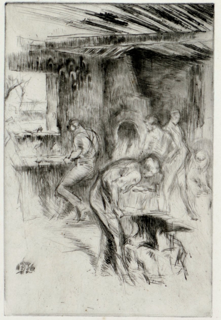 Die kleine Schmiede von James Abbott McNeill Whistler