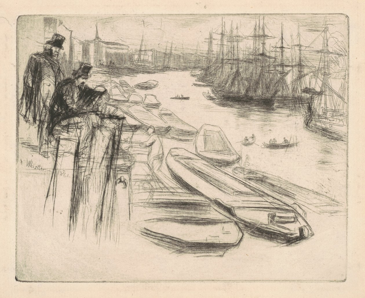 Der kleine Teich, 1861 von James Abbott McNeill Whistler