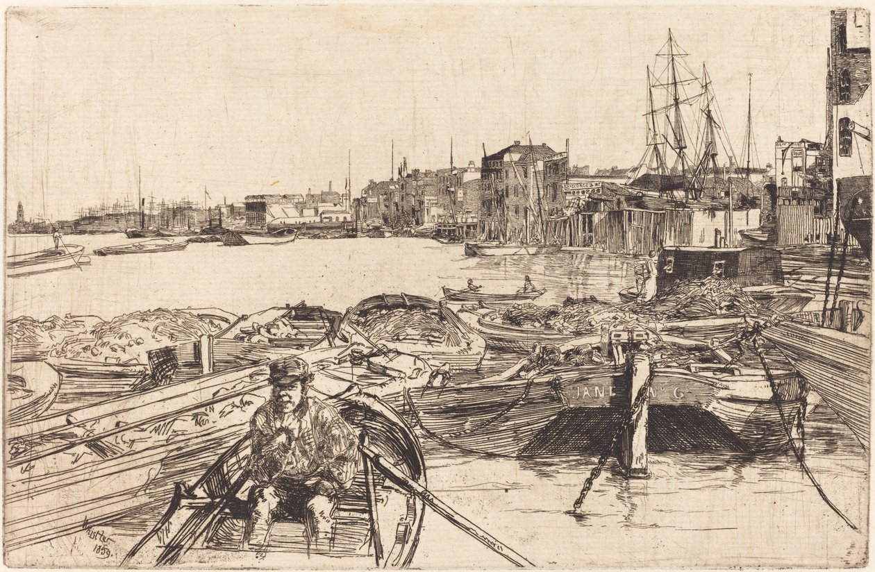Der Pool, 1859 von James Abbott McNeill Whistler