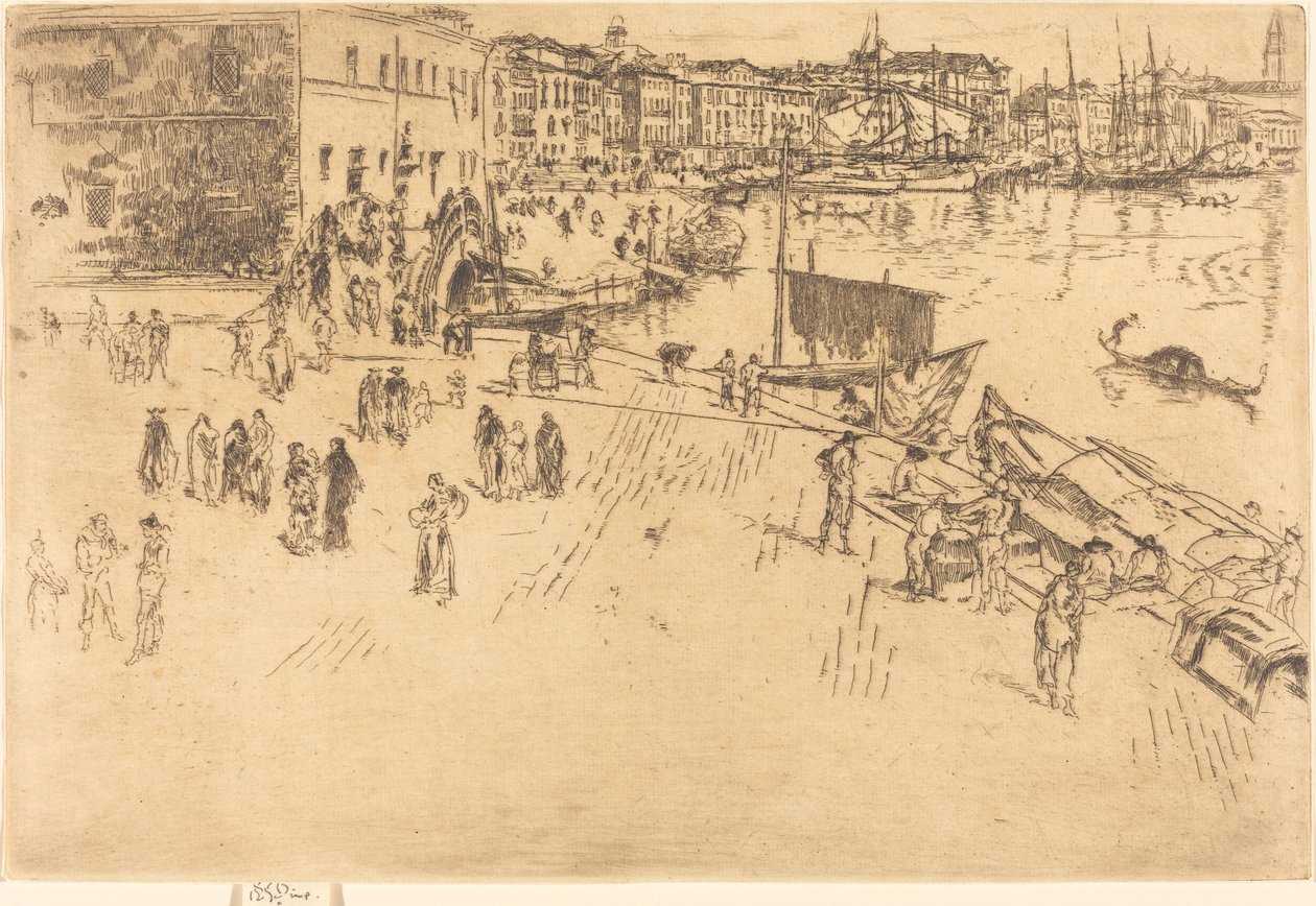 Die Riva, Nr. I, 1879-1880 von James Abbott McNeill Whistler