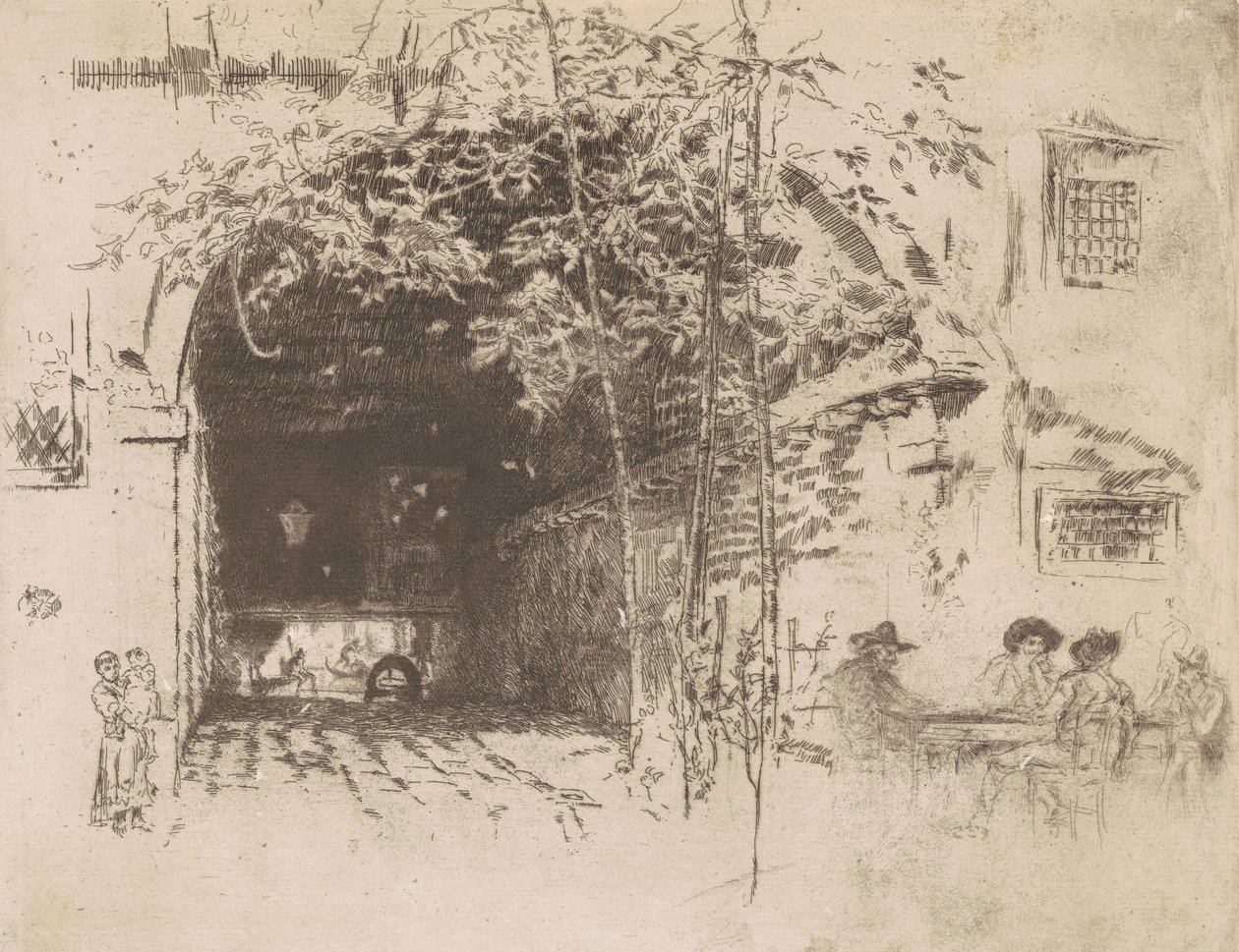 Der Traghetto, Nr. 2, 1880 von James Abbott McNeill Whistler