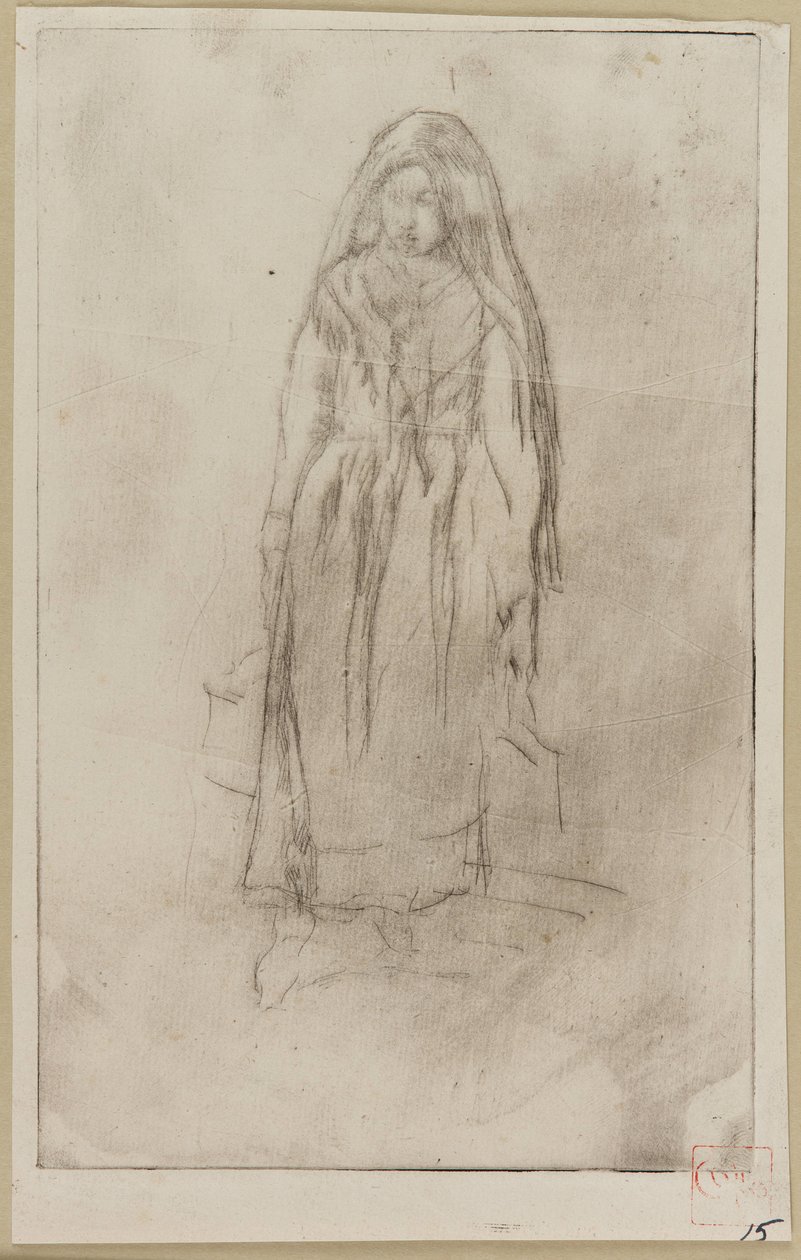 Venezianischer Wasserträger, 1879-1880 von James Abbott McNeill Whistler
