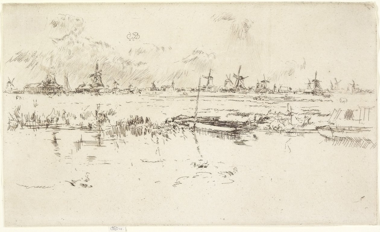 Zaandam, 1889 von James Abbott McNeill Whistler